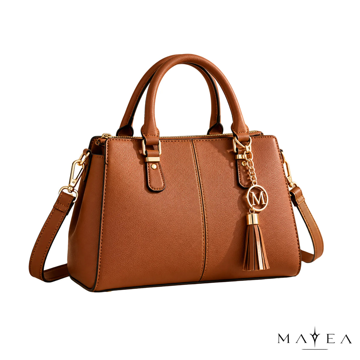 Mavea Elegant Brown Women’s Handbag